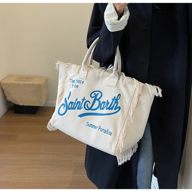 Canvas Large Capacity Casual Tote Bags Mssza