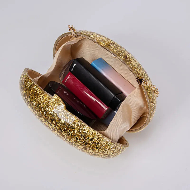 Glitter Genuine Shell Luxury Clutch Bag Mssza
