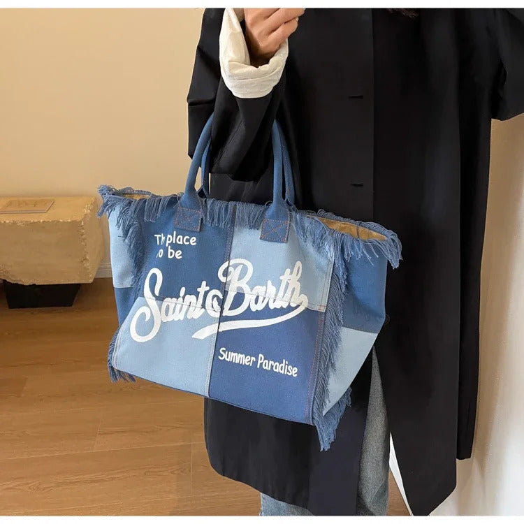Canvas Large Capacity Casual Tote Bags Mssza