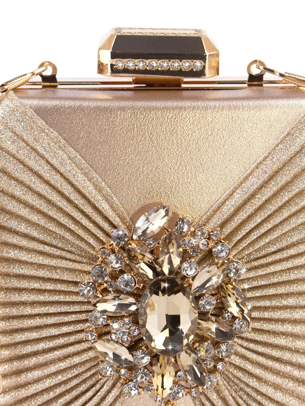 Flower Luxury Shiny Rhinestone Handbag Mssza