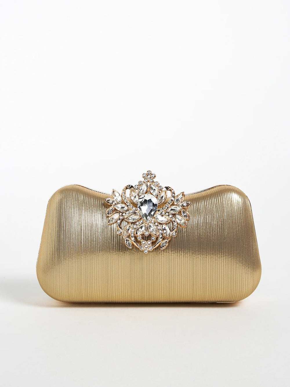 Luxury Rhinestone Shiny and Glamorous Decor Boxy Clutch Mssza