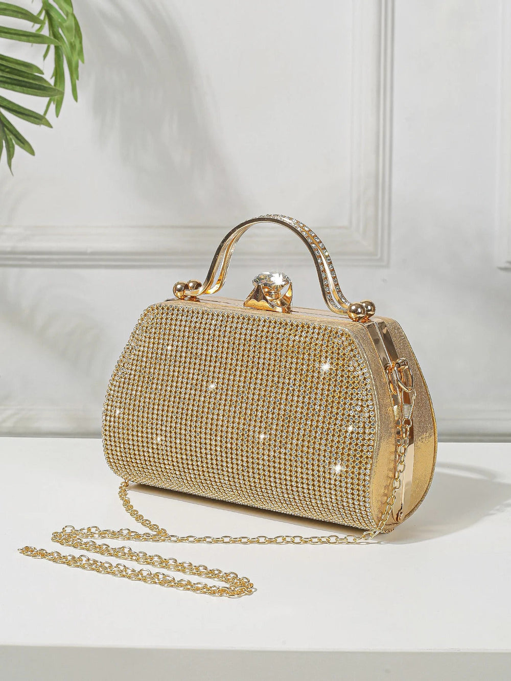 Elegant Sparkling Crystal Formal Party Clutch Purse Mssza