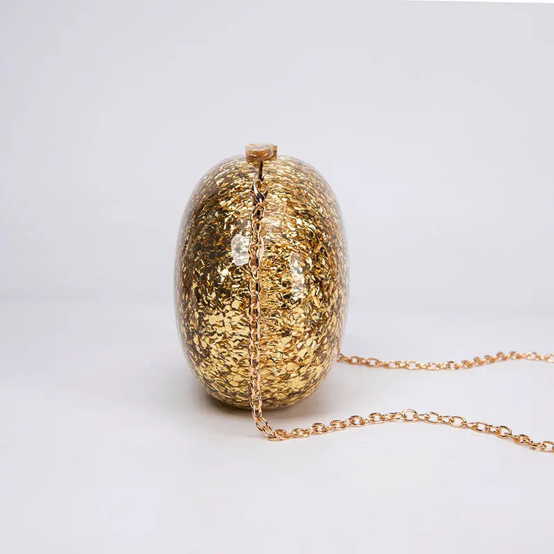 Glitter Genuine Shell Luxury Clutch Bag Mssza