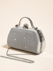 Elegant Sparkling Crystal Formal Party Clutch Purse Mssza