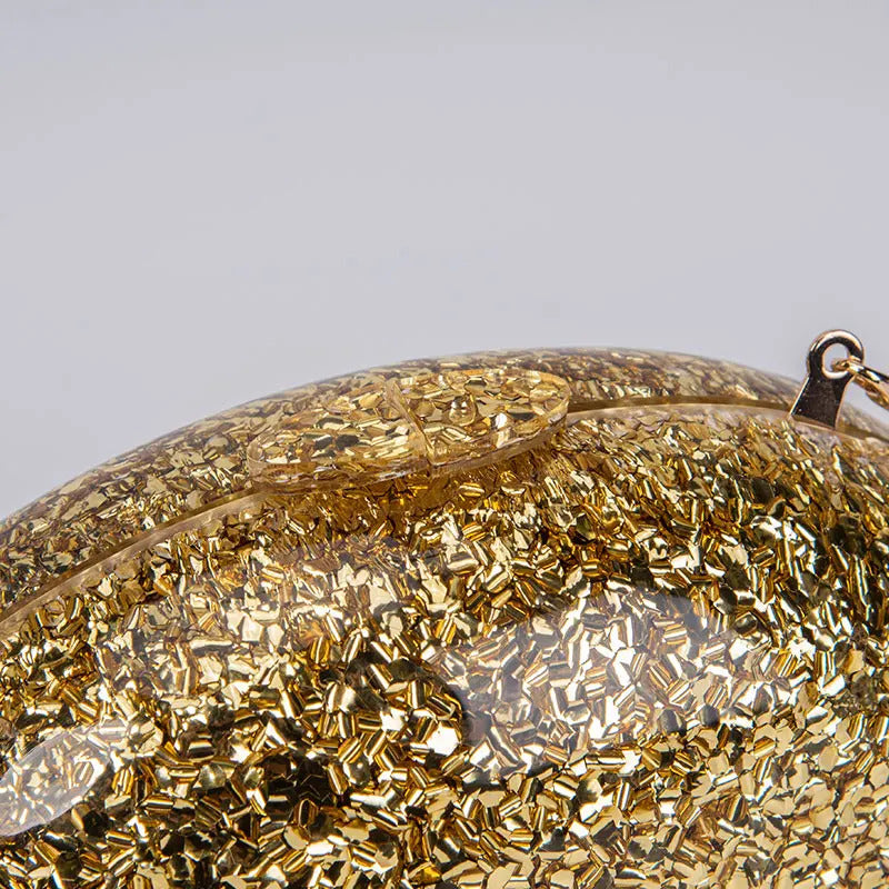 Glitter Genuine Shell Luxury Clutch Bag Mssza