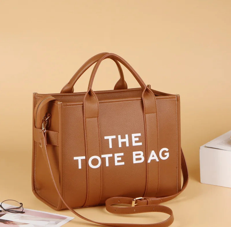 Casual Leather Symatic Large -capacity Tote Bags Mssza