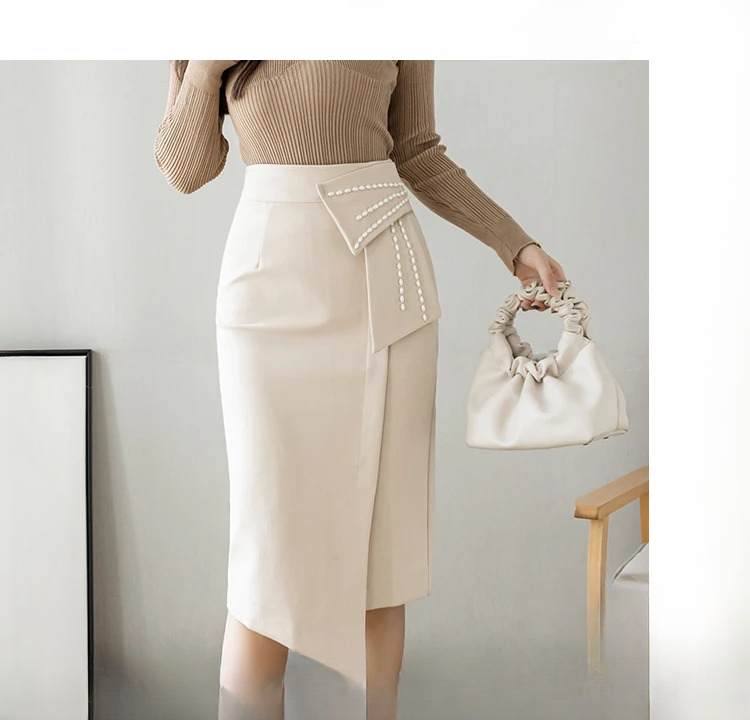 Mujer Streetwear Pencil Beautiful And Elegant Office Midi Skirts Mssza