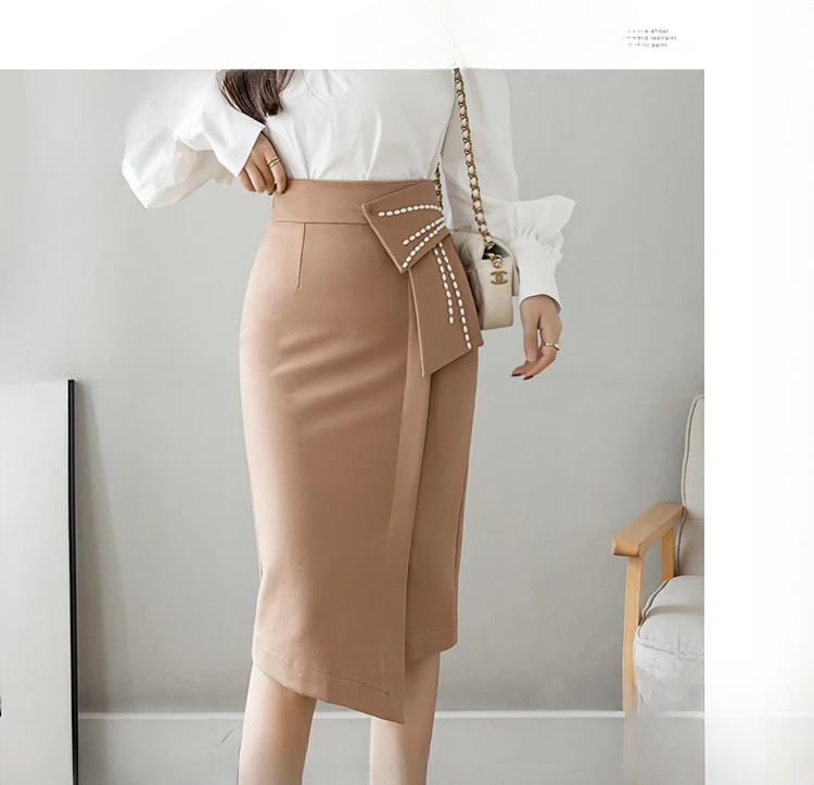 Mujer Streetwear Pencil Beautiful And Elegant Office Midi Skirts Mssza