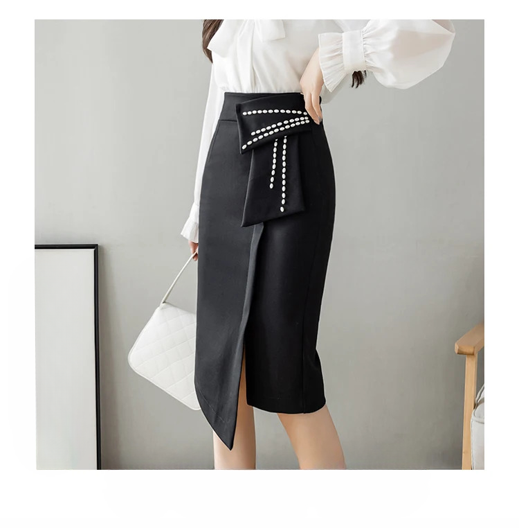 Mujer Streetwear Pencil Beautiful And Elegant Office Midi Skirts Mssza