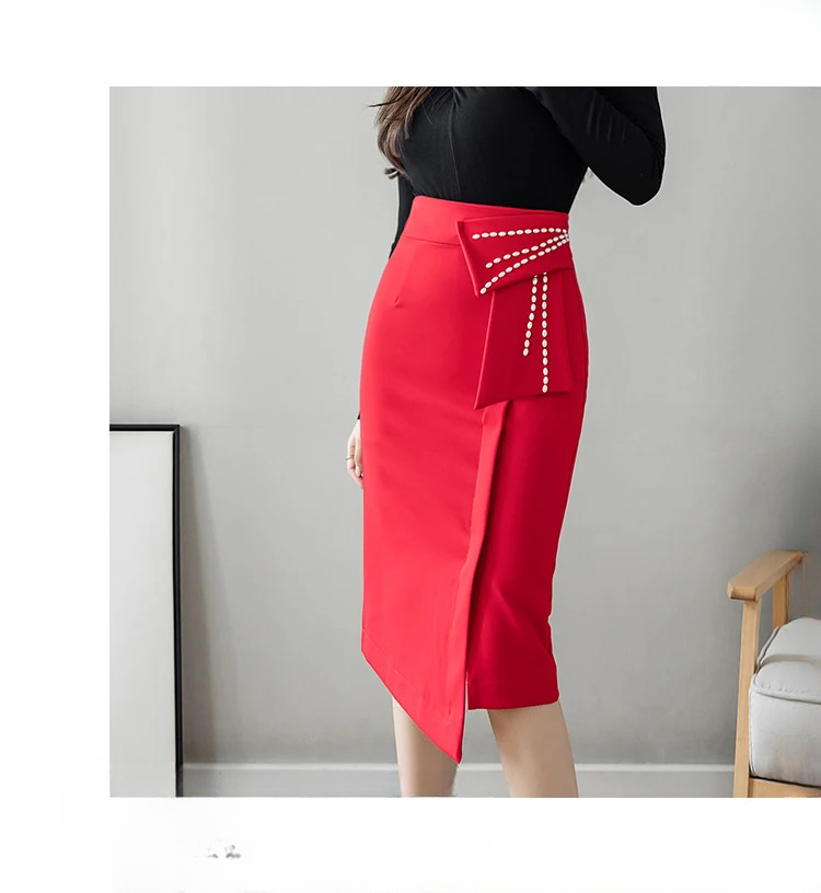 Mujer Streetwear Pencil Beautiful And Elegant Office Midi Skirts Mssza