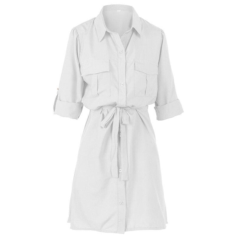 Autumn Casual Plain T Shirt Dress Mssaz Desses