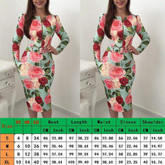 Bandage Bodycon Long Sleeve Short Mini Floral Party Casual Dress Mssaz Desses