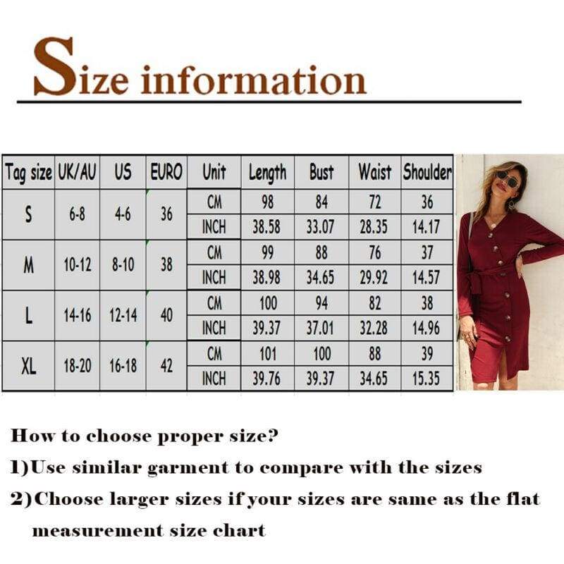 Knitted Sweater Bodycon Dress New Ladies Casual V-neck Button Autumn Winter Elegant Jumper Dress Mssaz Desses