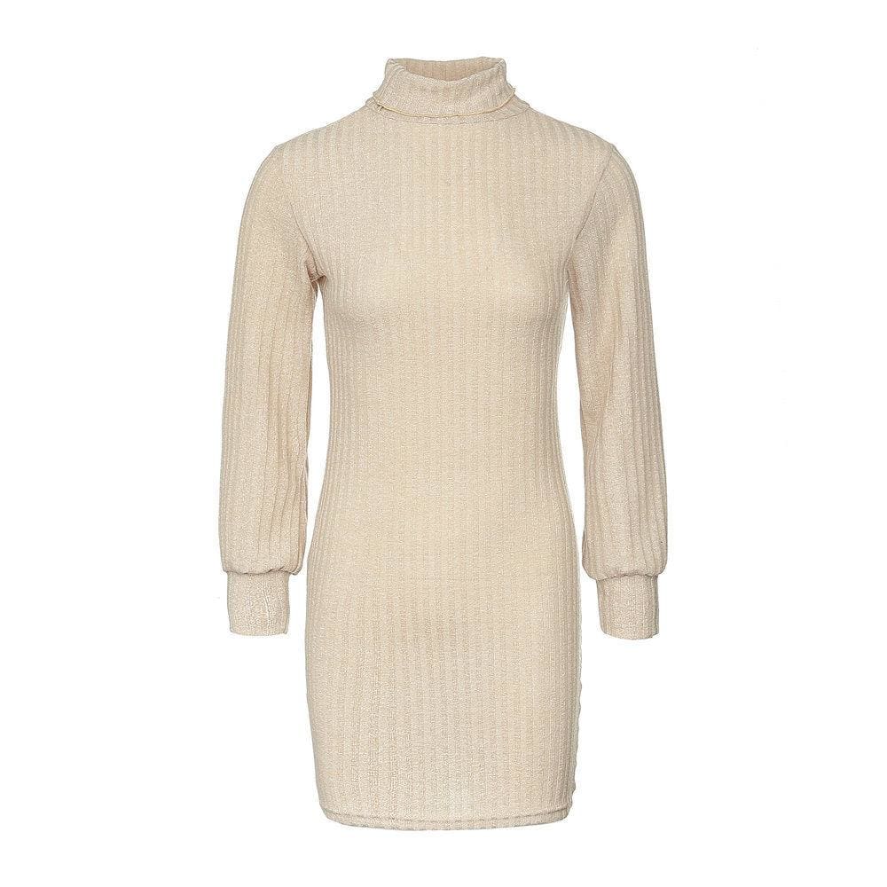 Ladies Casual Sweatshirt Long Sleeve Knit Slit Dress Sweater Hoodie Jumper Top Loose Winter Bodycon Party Dress Mssaz Desses