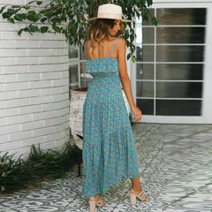 Ladies  Boho Maxi Sundress Mssaz Desses