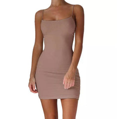 Dress Spaghetti Strap Bodycon Mini Beach Sundress Mssaz Desses