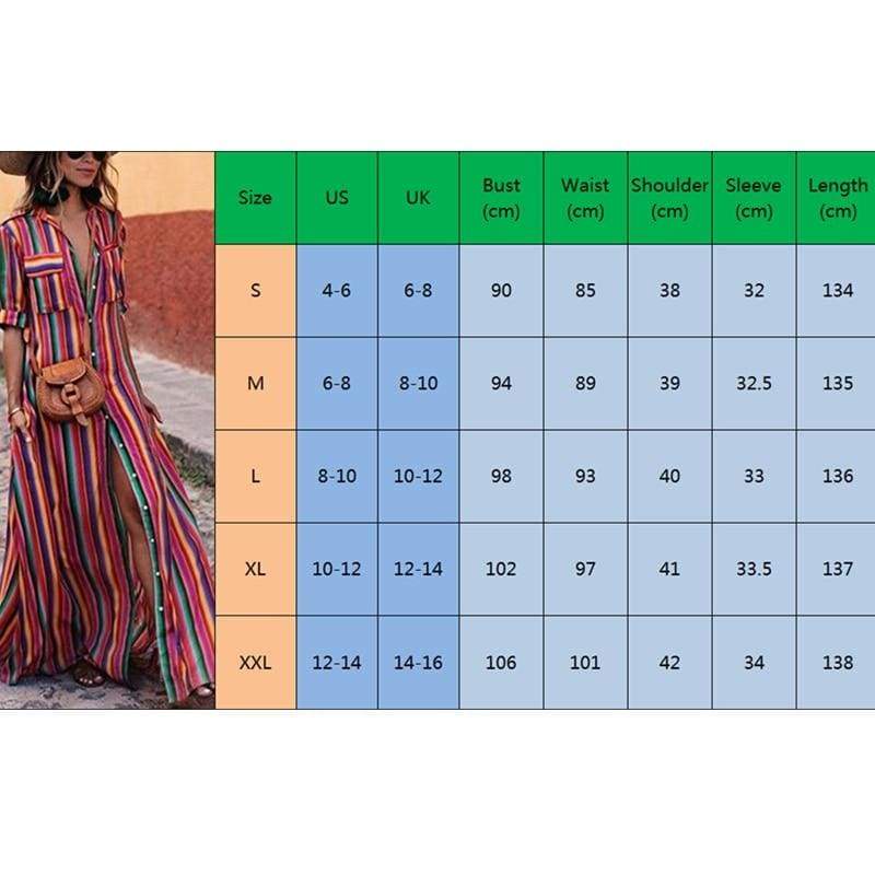Boho Beach  Holiday Maxi Dress Mssaz Desses