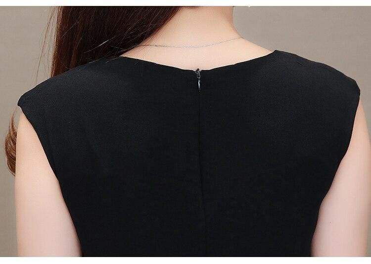 Chiffon Dress Open Side Split Dot Ladies Plus Size Dress Mssaz Desses
